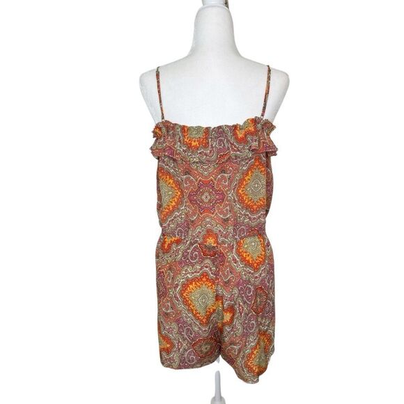 J. Crew Romper Silk Paisely Size Medium - Picture 3 of 8
